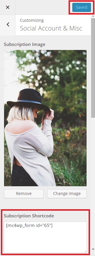 Subscription Shortcode